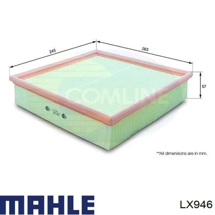 Воздушный фильтр LX946 Mahle Original