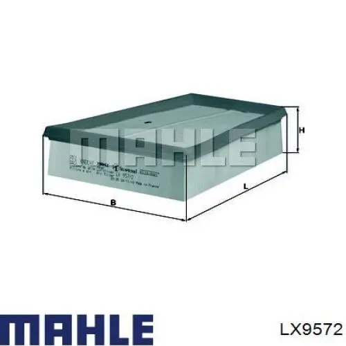 LX9572 Mahle Original воздушный фильтр