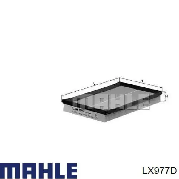 LX977D Mahle Original воздушный фильтр