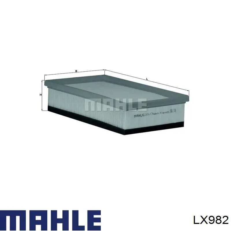 Воздушный фильтр LX982 Mahle Original