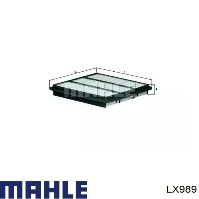 Купить LX989 Mahle Original Автомобильный фильтр воздуха