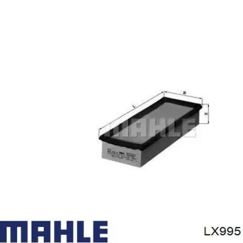 LX995 Mahle Original воздушный фильтр