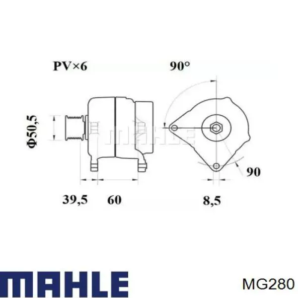 Генератор MG280 Mahle Original