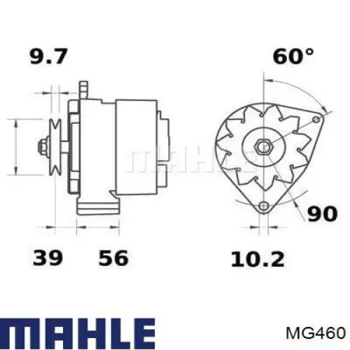 Генератор MG460 Mahle Original