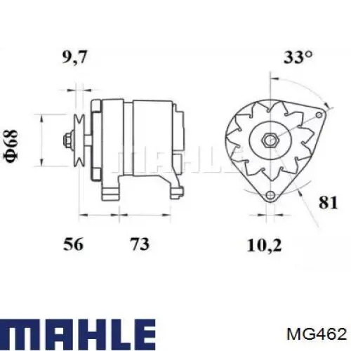 Генератор MG462 Mahle Original