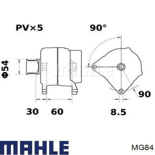 Генератор AAK3336 Mahle Original