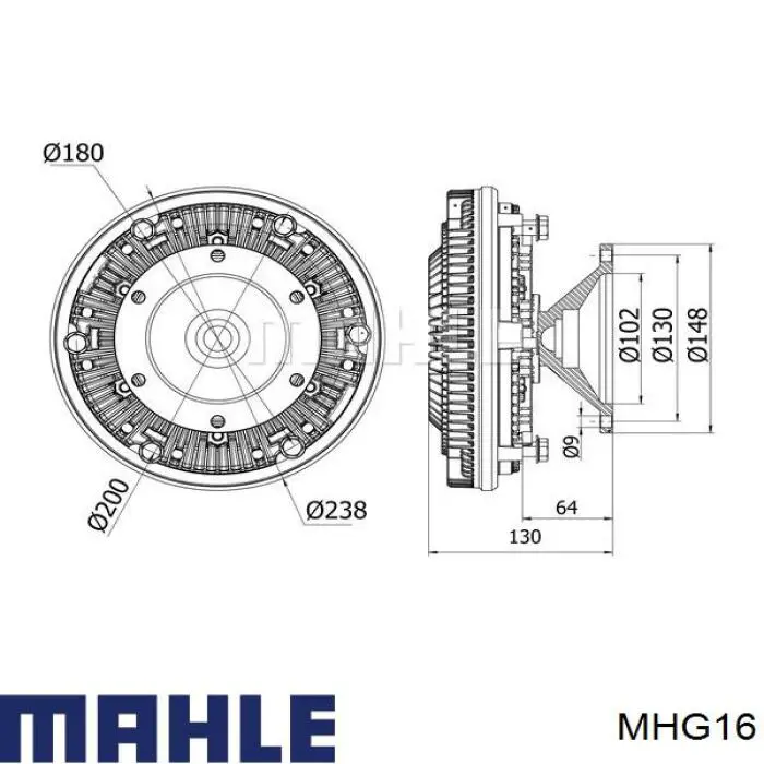 Купить MHG16 Mahle Original Реле свечей накала