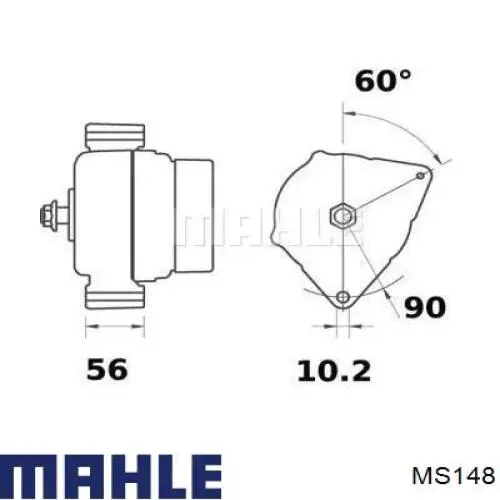 Стартер MS148 Mahle Original