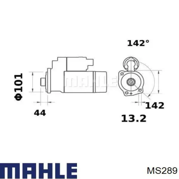 Стартер MS289 Mahle Original