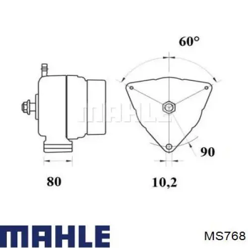 MS768 Mahle Original Стартер автомобиля