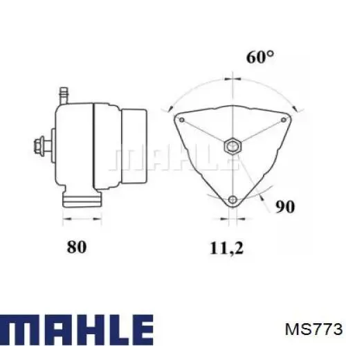 MS773 Mahle Original стартер
