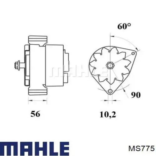 Стартер Mahle Original MS775
