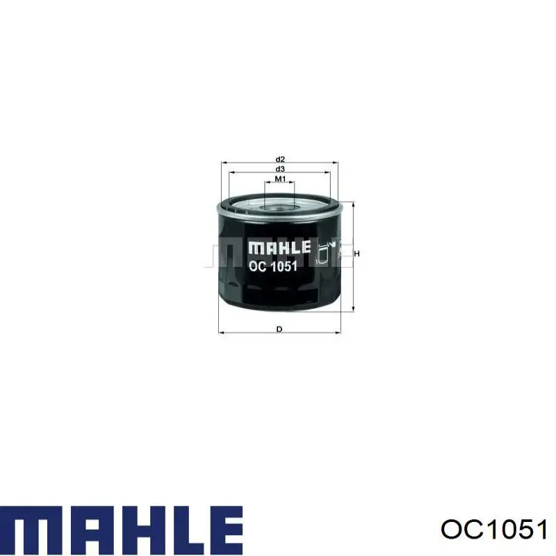 Купить OC1051 Mahle Original Фильтр центробежный очистки масла