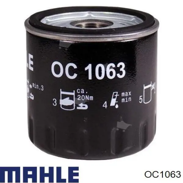 Фильтр масла OC1063 MAHLE