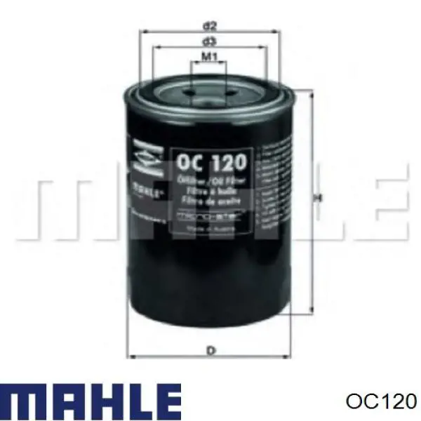 OC120 Mahle Original фильтр масляный