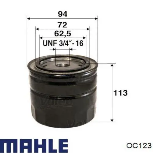 Фильтр масляный OC123 MAHLE