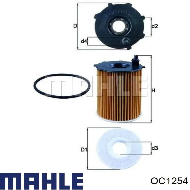 Масляный фильтр OC1254 Mahle Original