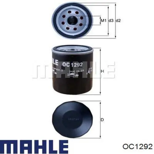 Filtro de aceite OC1292 Mahle Original