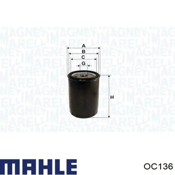 OC136 Mahle Original масляный фильтр