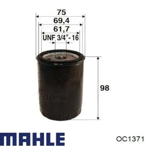 OC1371 Mahle Original масляный фильтр