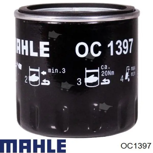 Масляный фильтр OC1397 Mahle Original