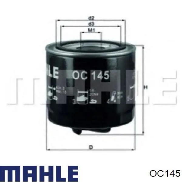 OC145 Mahle Original масляный фильтр
