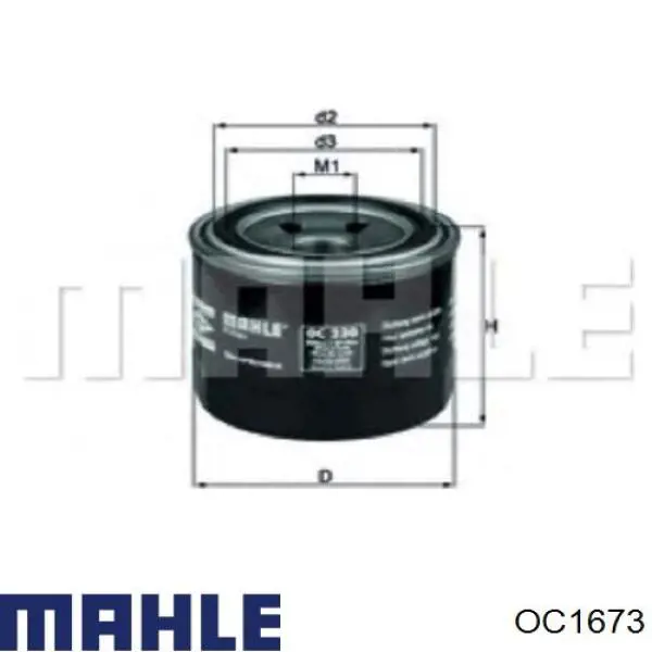 Filtro de aceite OC1673 Mahle Original