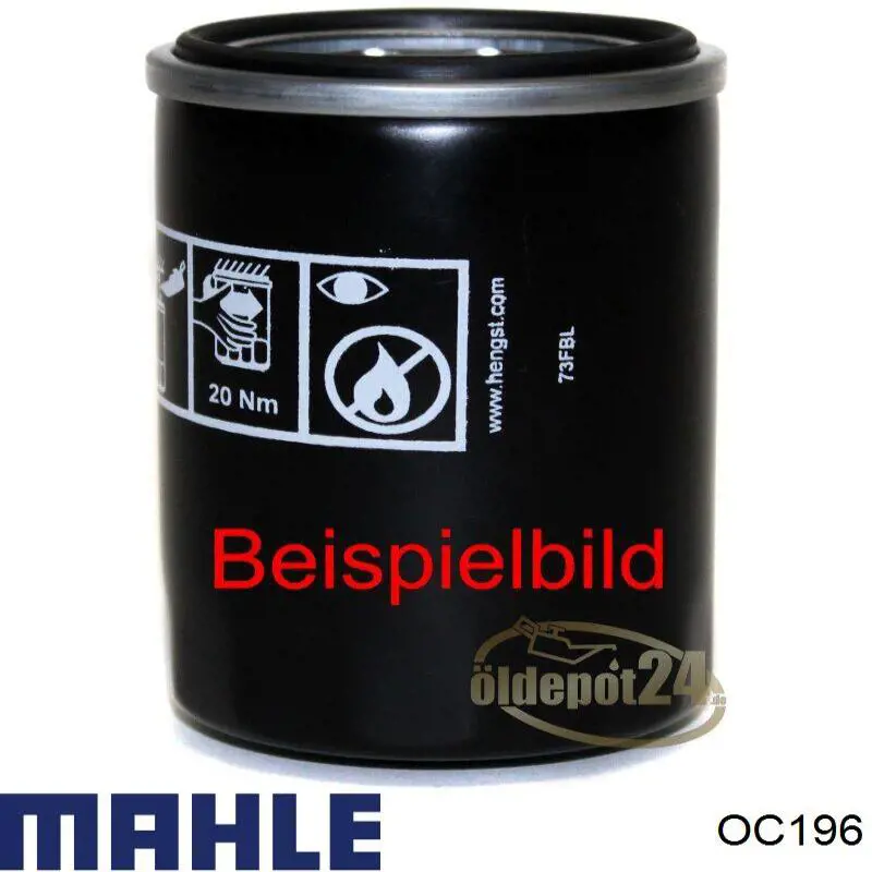 Filtro de aceite OC196 Mahle Original