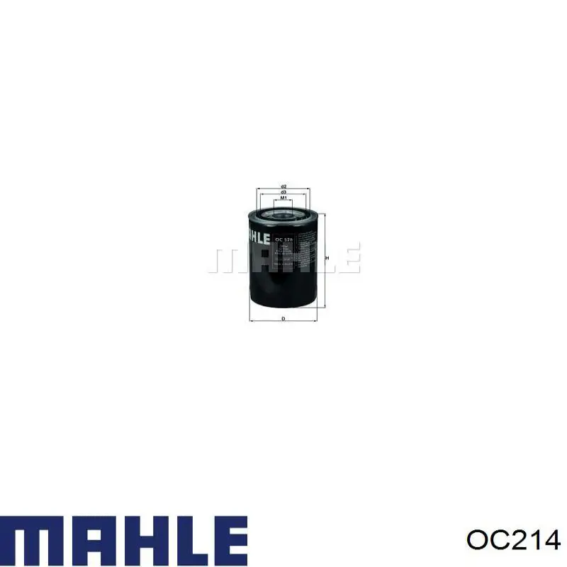 Фильтр масла Mahle Original OC214