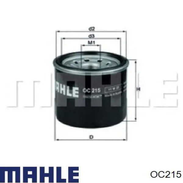OC215 Mahle Original масляный фильтр