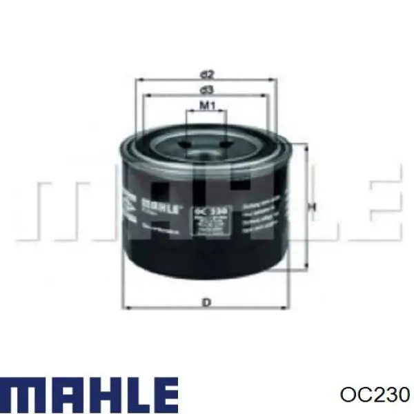 OC230 Mahle Original масляный фильтр
