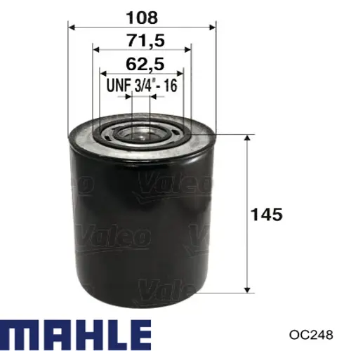 Фильтр очистки масла центробежный Mahle Original OC248 цена, от 10.65 USD