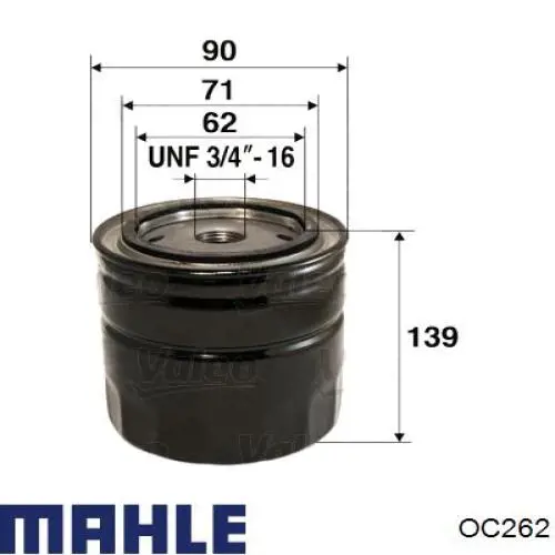 Filtro de aceite OC262 Mahle Original