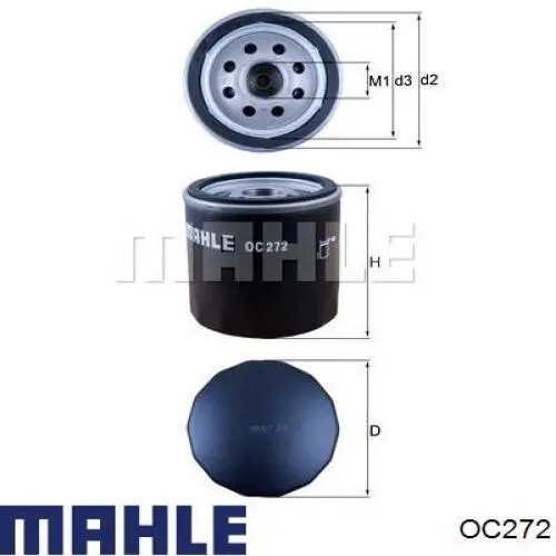 OC272 Mahle Original масляный фильтр