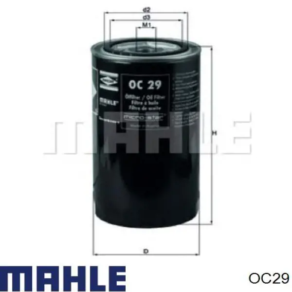OC29 Mahle Original ремень агрегатов приводной, комплект