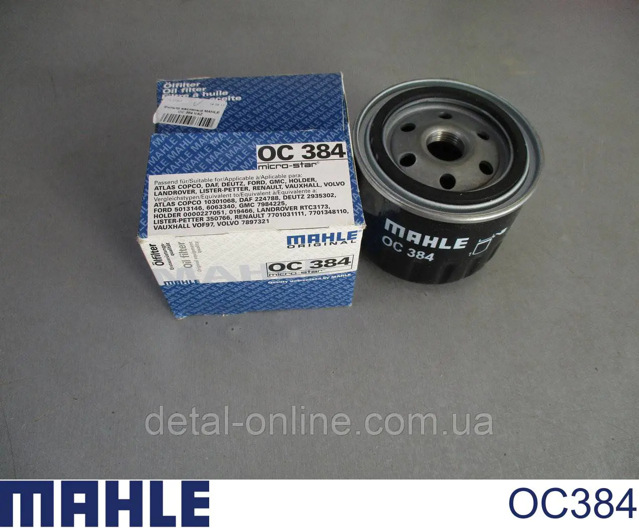 Масляный фильтр OC384 Mahle Original