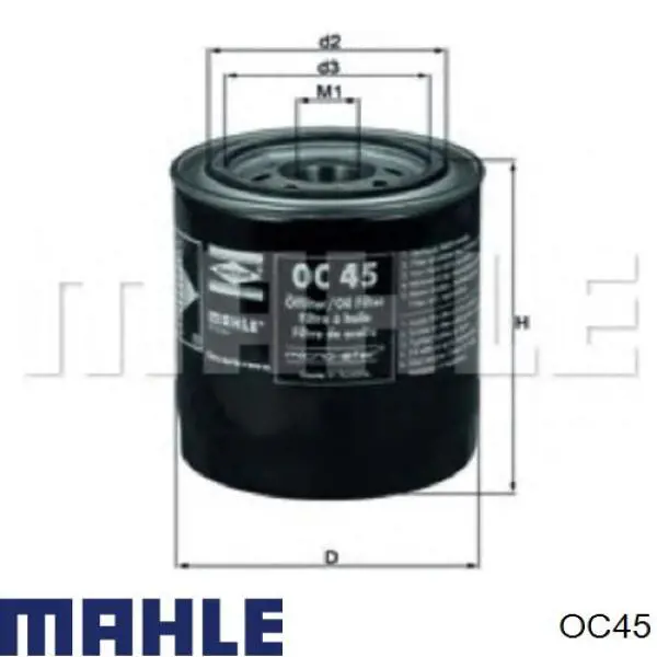 Filtro de aceite OC45 Mahle Original