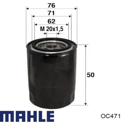 Масляный фильтр OC471 Mahle Original