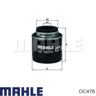 Filtro de aceite OC476 Mahle Original