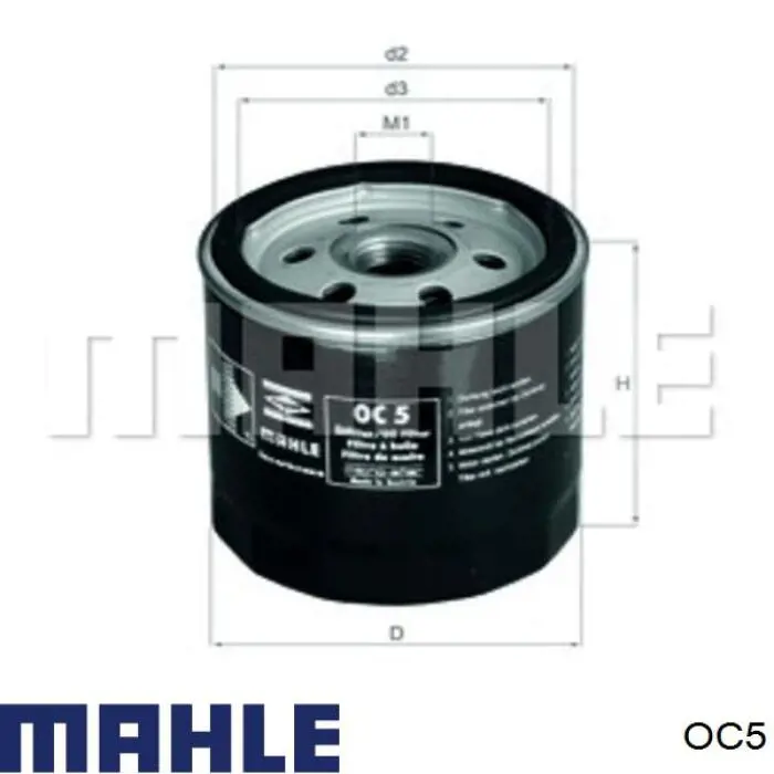 OC5 Mahle Original масляный фильтр