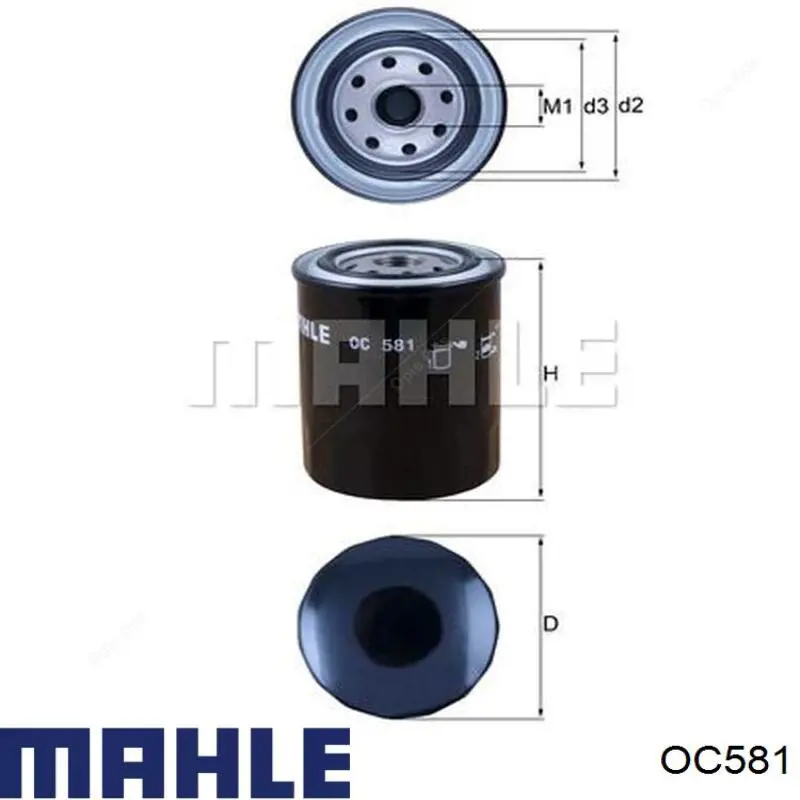 Масляный фильтр OC581 Mahle Original