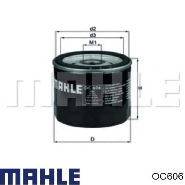 Filtro de aceite OC606 Mahle Original
