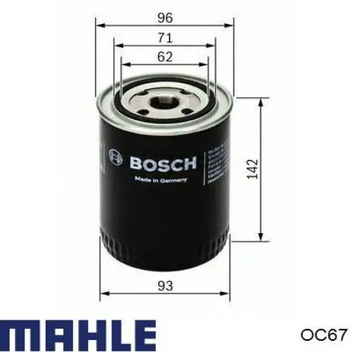 OC67 Mahle Original Масляный фильтр двигателя
