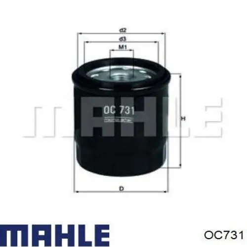 Фильтр очистки масла центробежный Mahle Original OC731 цена, от 5.49 USD