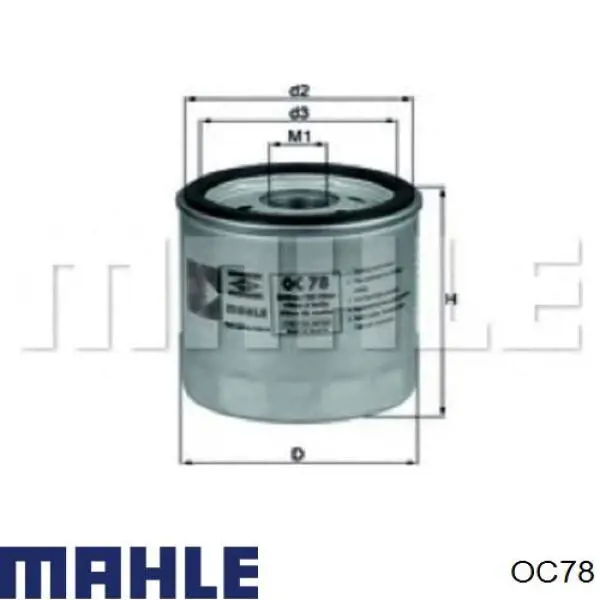 OC78 Mahle Original масляный фильтр