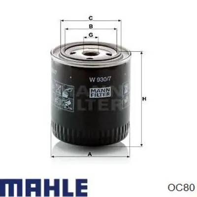 Масляный фильтр OC80 Mahle Original