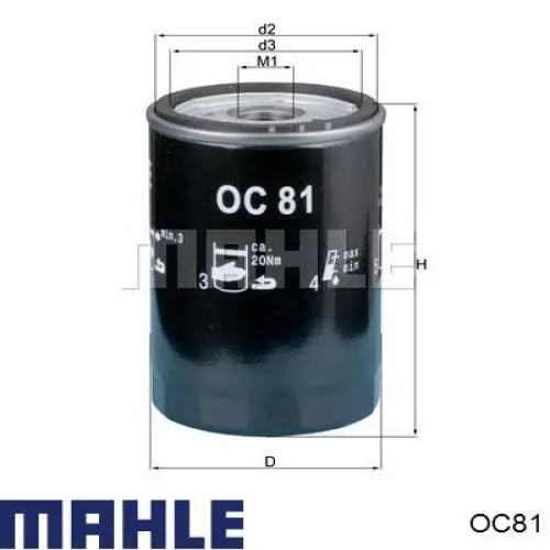OC81 Mahle Original масляный фильтр