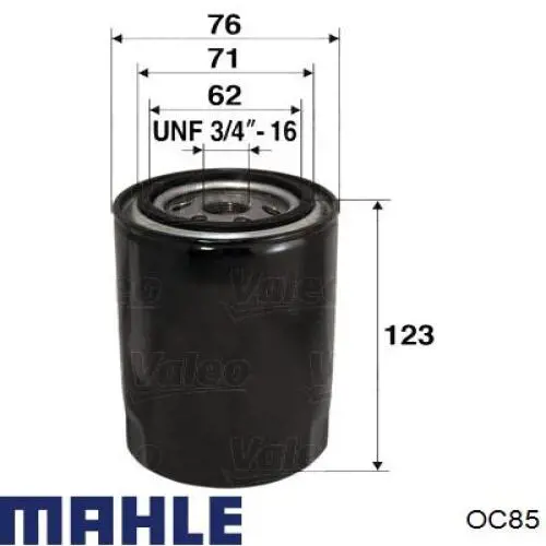 OC85 Mahle Original масляный фильтр
