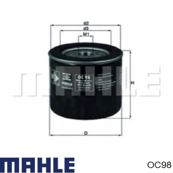 OC98 Mahle Original масляный фильтр