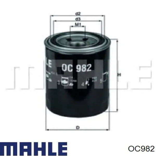 OC982 Mahle Original масляный фильтр